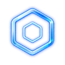 Decimals hexagon icon